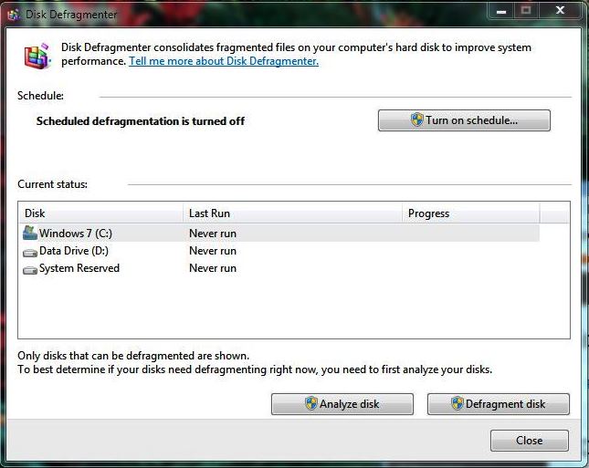 Disk Defragment