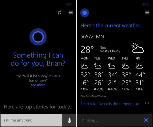 Hot PC Tips - Cortana Example