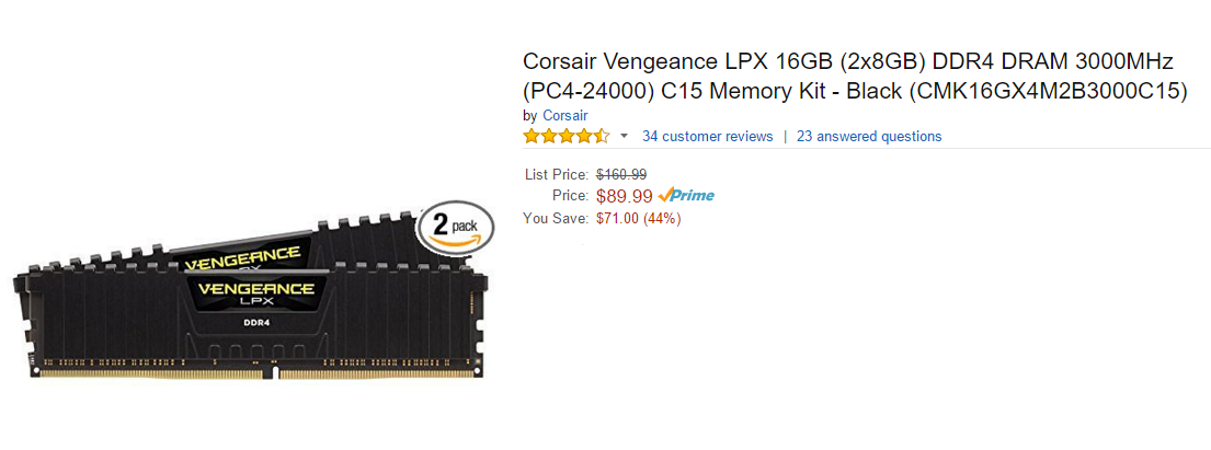 Hot PC Tips - Memory Price Comparison (1)