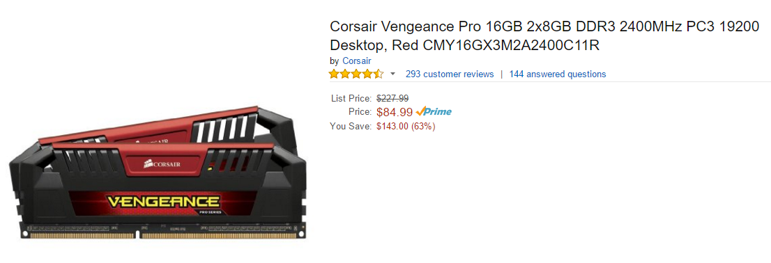 Hot PC Tips - Memory Price Comparison (2)