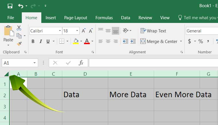 Hot PC Tips - Select All Excel