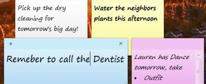 Sticky Notes for Those Every Day Reminders