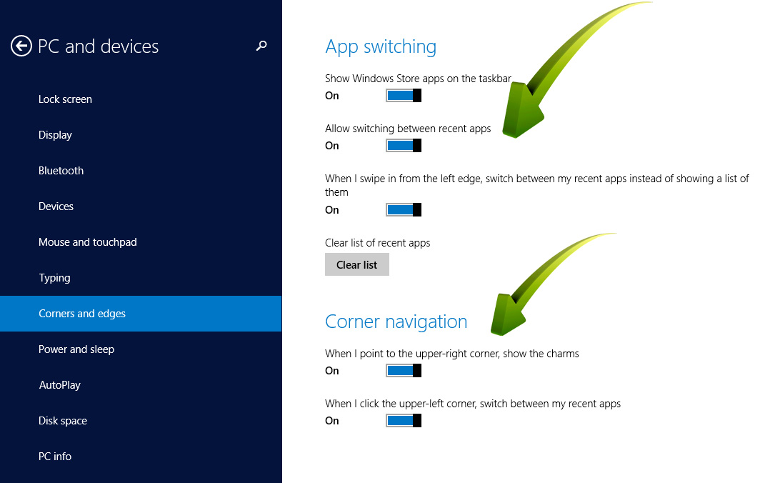 Hot PC Tips-Windows 8.1 Screen Options