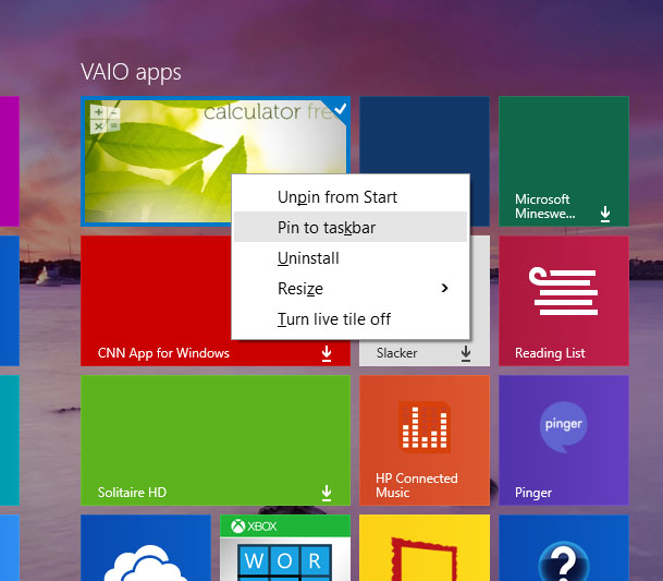 Hot PC Tips - Windows 8.1 Start Screen Pin To Taskbar