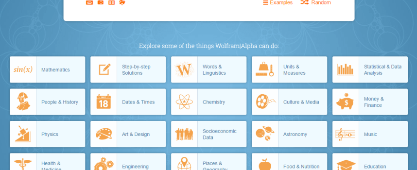 Life is Easier with Wolfram Alpha