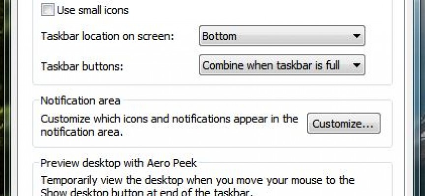 Customize Your Windows Taskbar