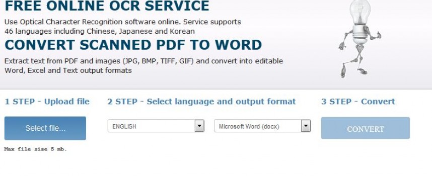 Use OCR to convert PDF to Text…