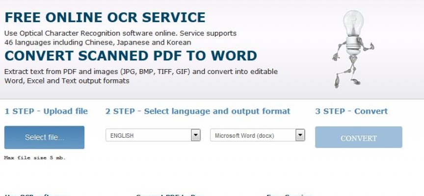 Use OCR to convert PDF to Text…