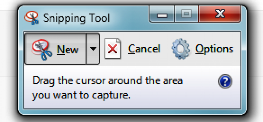 Use the Snipping Tool !