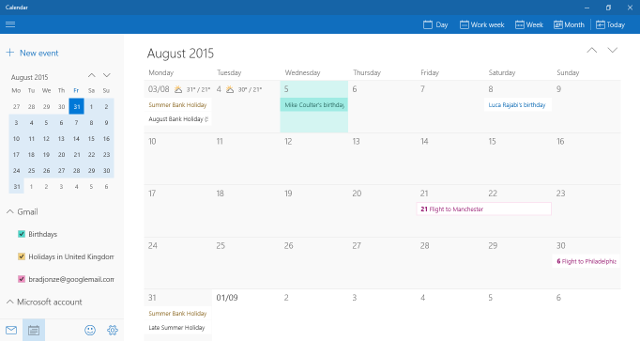 Windows 10 Calendar - Hot Pc Tips