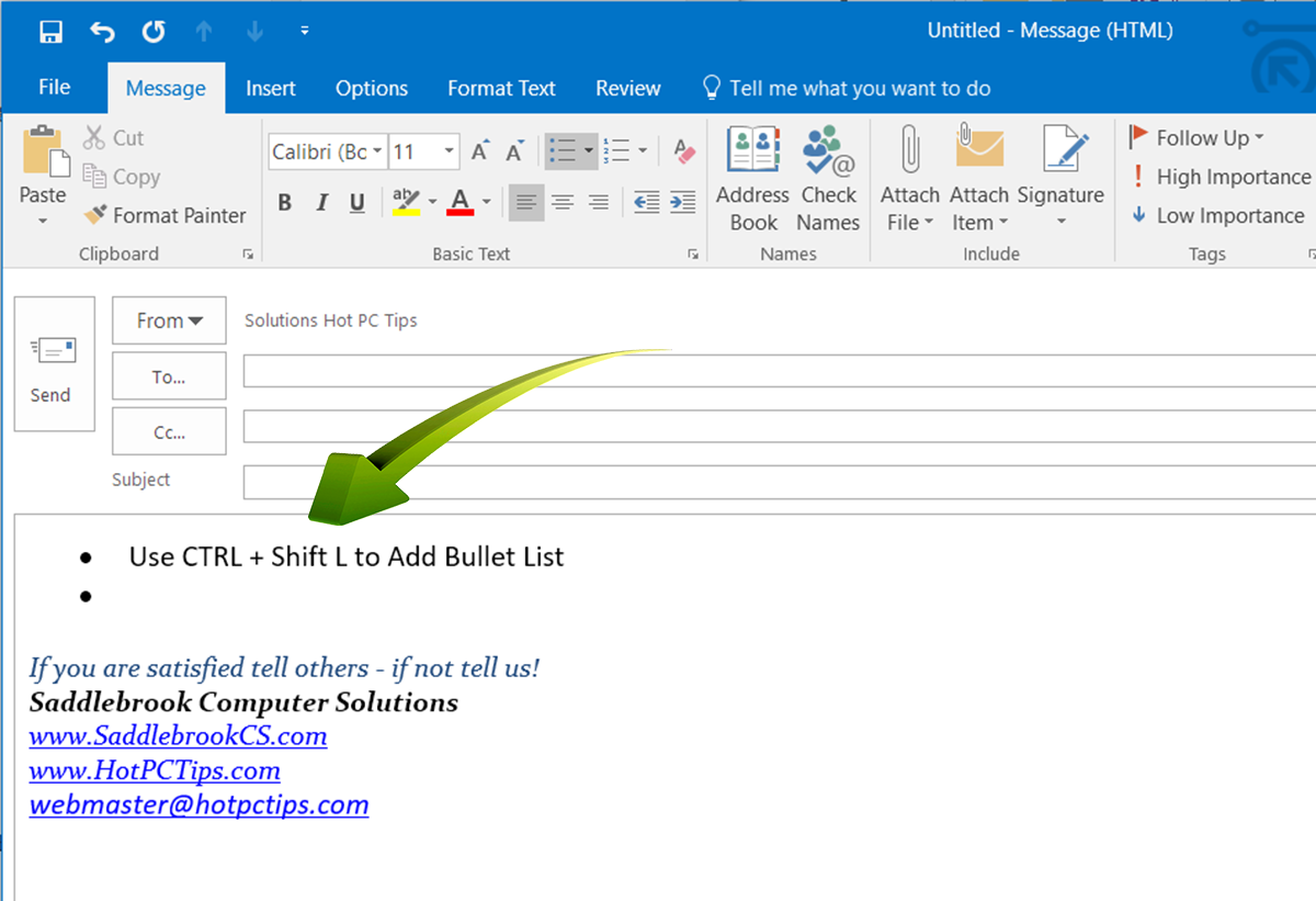 www.HotPCTips.com Outlook TIPS (7)